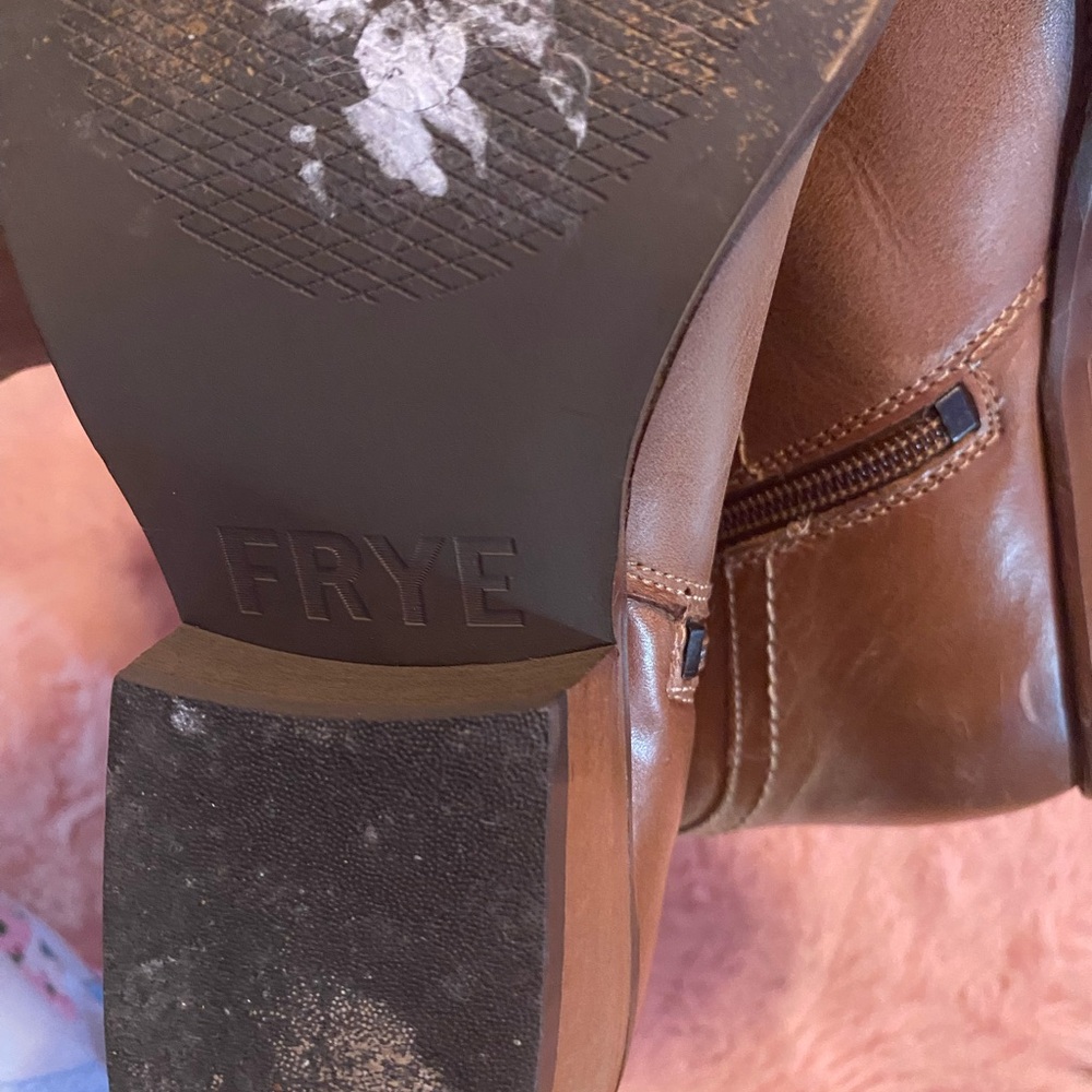 Frye Brown Leather Western Boots - Picture 7 of 10
